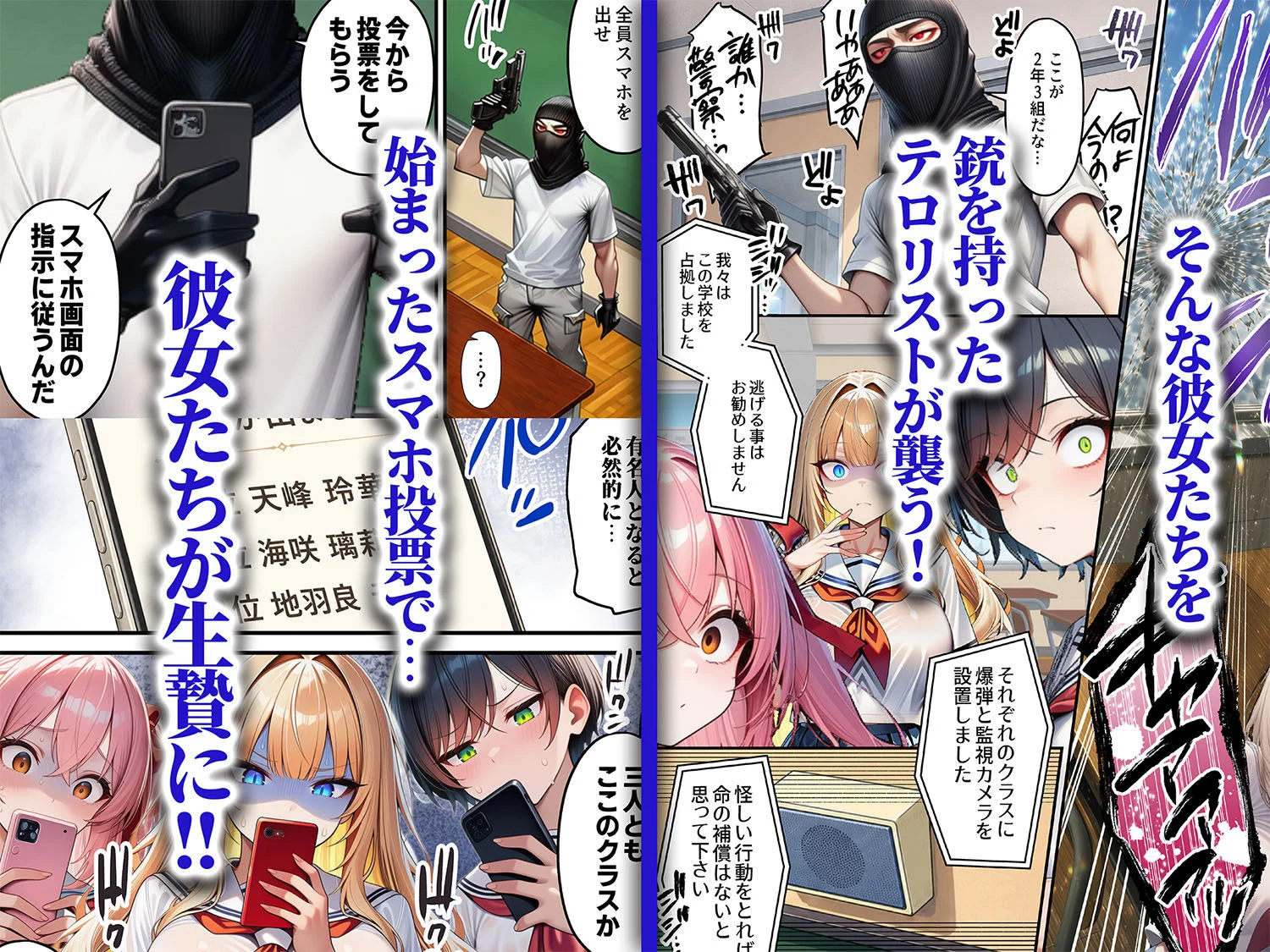 人質ライブ配信2 学園投票編 一軍女子がクラスのおもちゃ 画像2